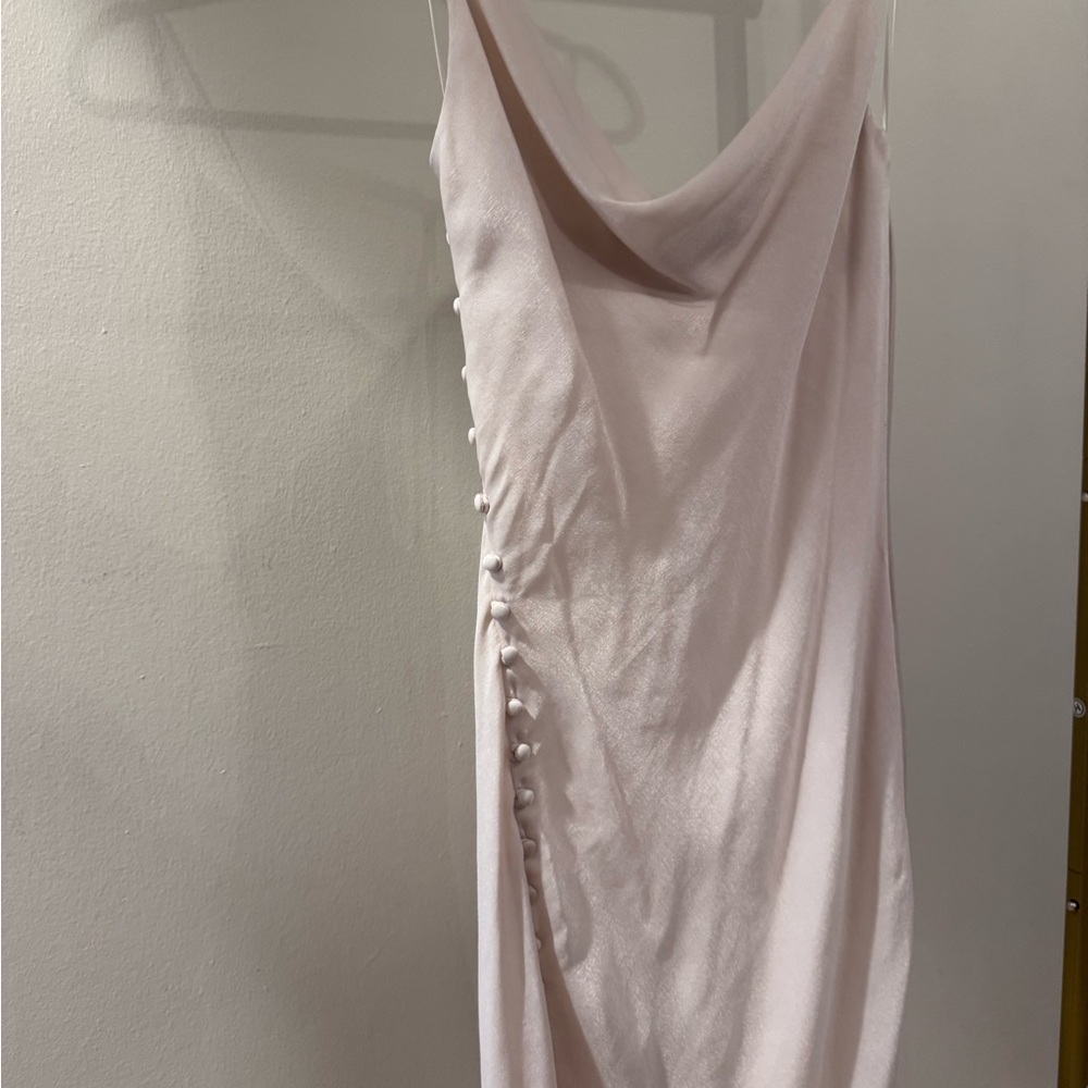 Zara Chic Backless Ivory Slip Dress - Picture 2 of 3